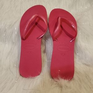 Havaianas Hot Pink flip flops